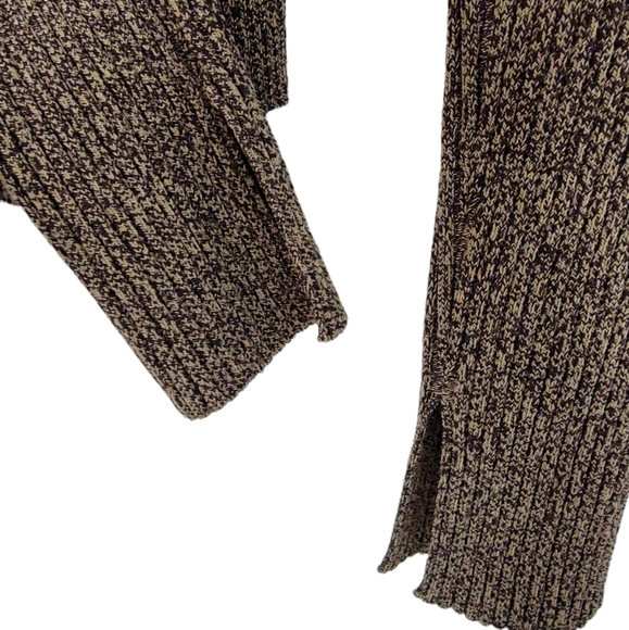 Jonathan Simkhai Alexia Top Chocolate Melange Dune Ribbed Cutout Size Large NWT - Picture 6 of 9